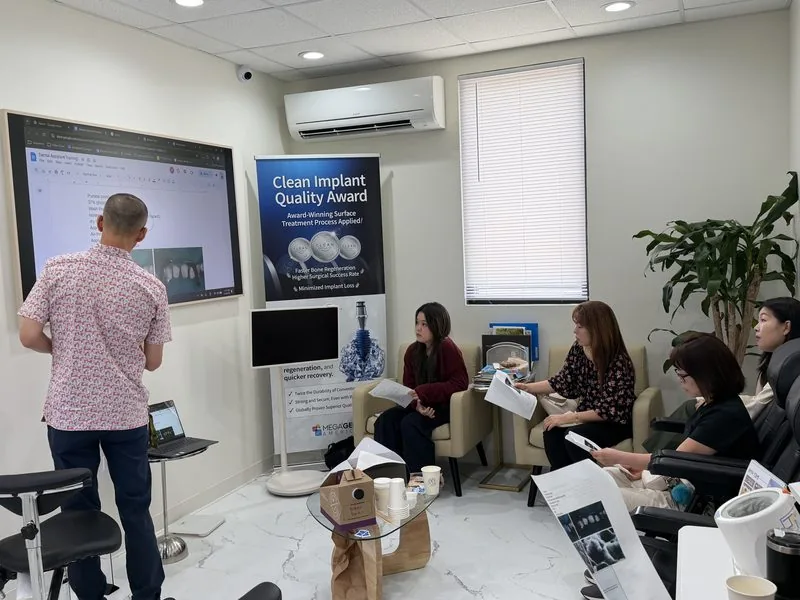 Sungshim Dental team at an education meeting